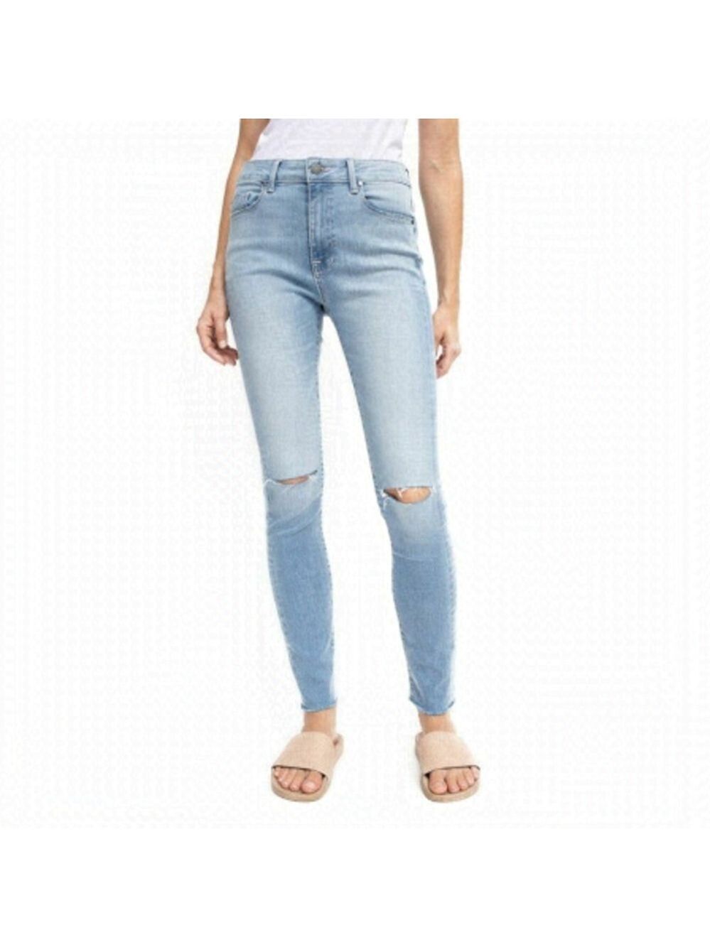 NWT Fidelity | Gwen High Waist Ripped Skinny Jeans In Skyline
